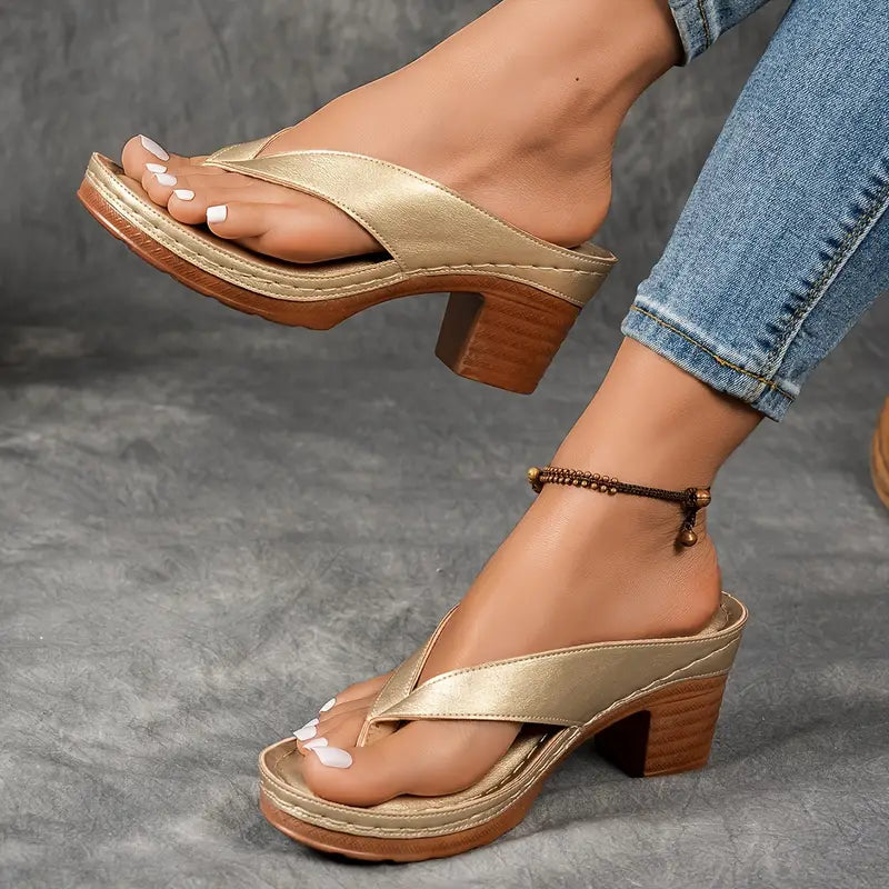 Sandali Donna Slip On con Tacco