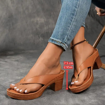 Sandali Donna Slip On con Tacco