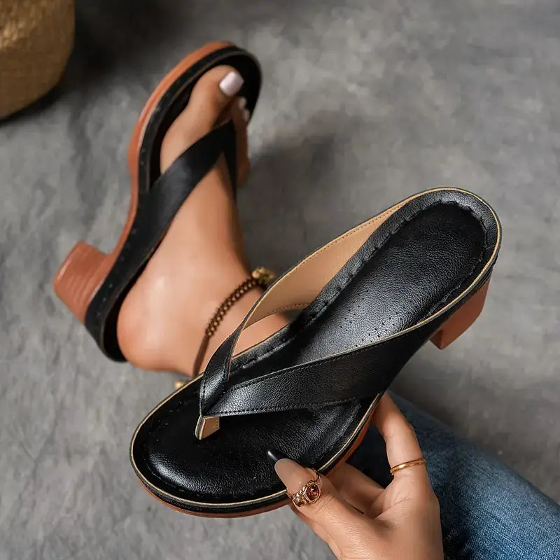 Sandali Donna Slip On con Tacco