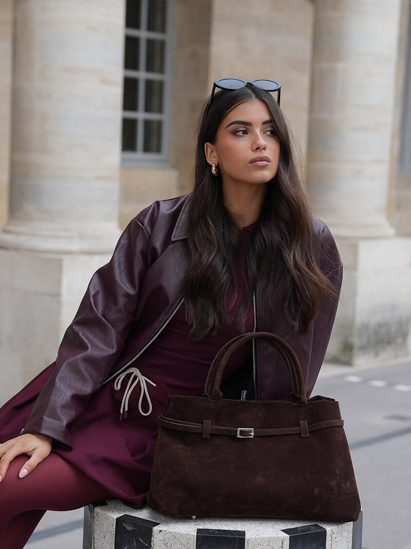 Borsa Donna in Pelle Scamosciata Elegante