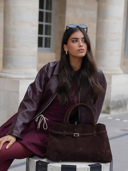 Borsa Donna in Pelle Scamosciata Elegante