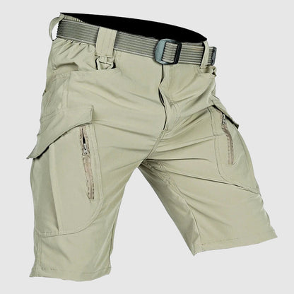 Bermuda Cargo Uomo Tessuto Tecnico con Cintura e Tasche - Brentozzi