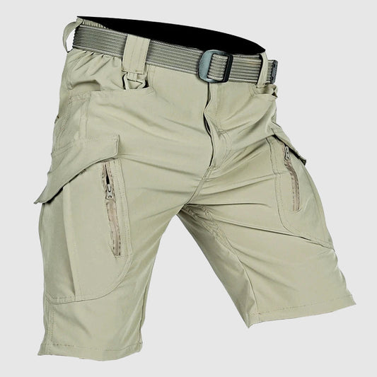 Bermuda Cargo Uomo Tessuto Tecnico con Cintura e Tasche - Brentozzi