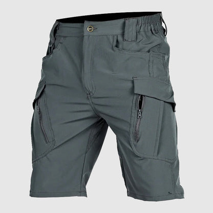 Bermuda Cargo Uomo Tessuto Tecnico con Cintura e Tasche
