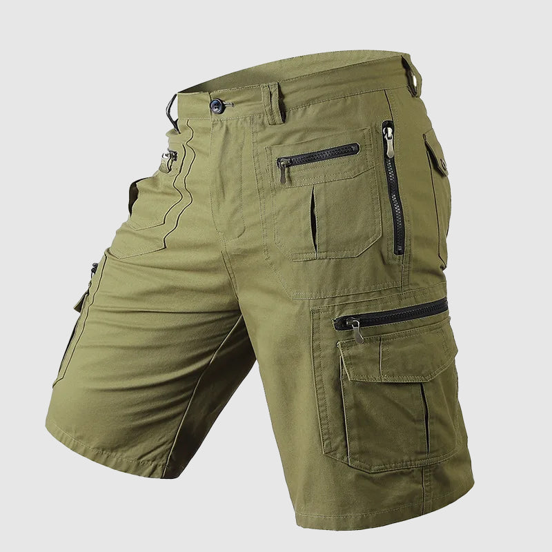 Bermuda Cargo Uomo con Zip e Tasche Stile Utility