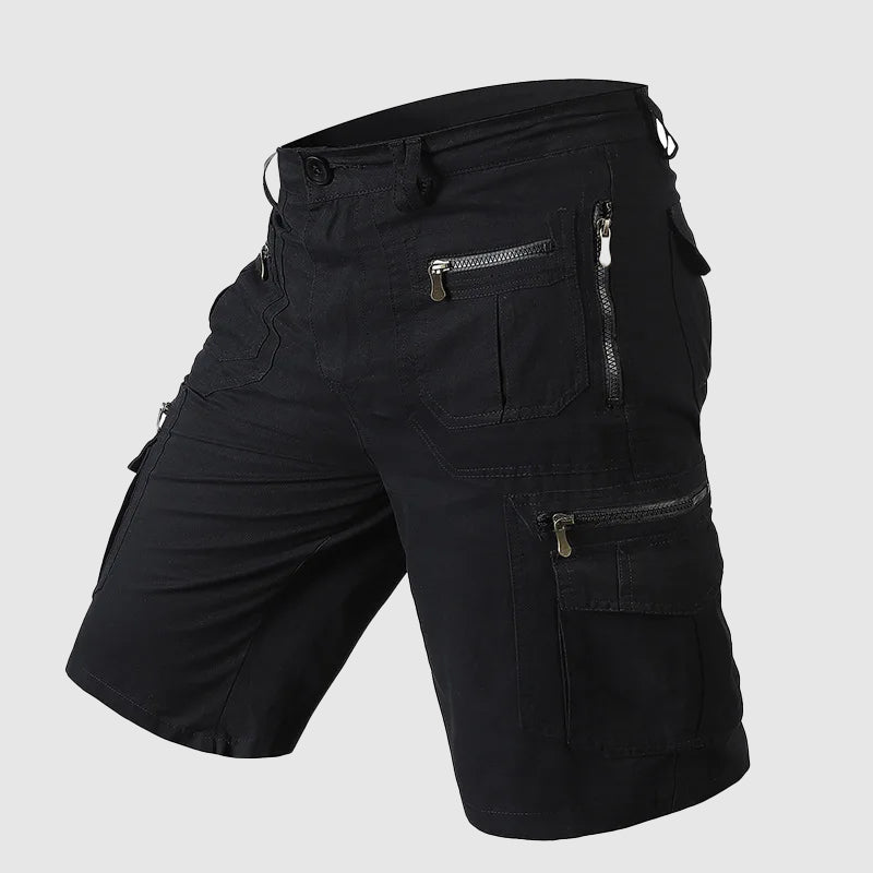 Bermuda Cargo Uomo con Zip e Tasche Stile Utility
