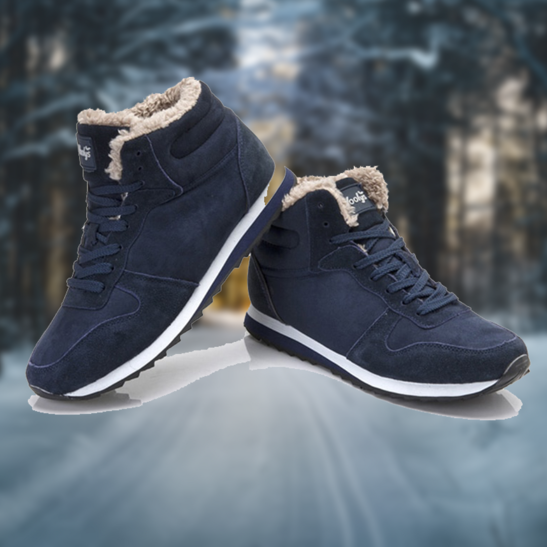Sneakers Uomo Alte Invernali con Fodera in Pelliccia Sintetica