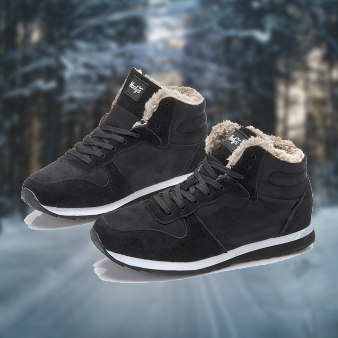 Sneakers Uomo Alte Invernali con Fodera in Pelliccia Sintetica