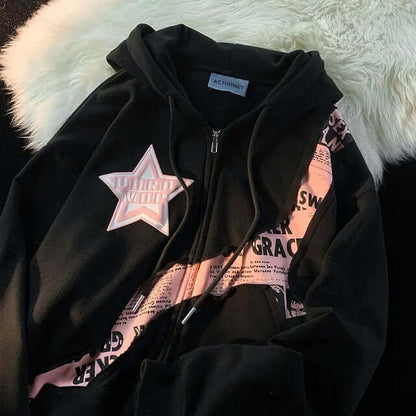 Felpa Oversize Donna con Stampa Comoda Streetwear