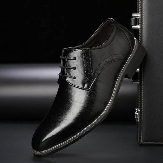 Scarpa Derby Uomo in Pelle Stringata Punta Brogue - Vesarelli
