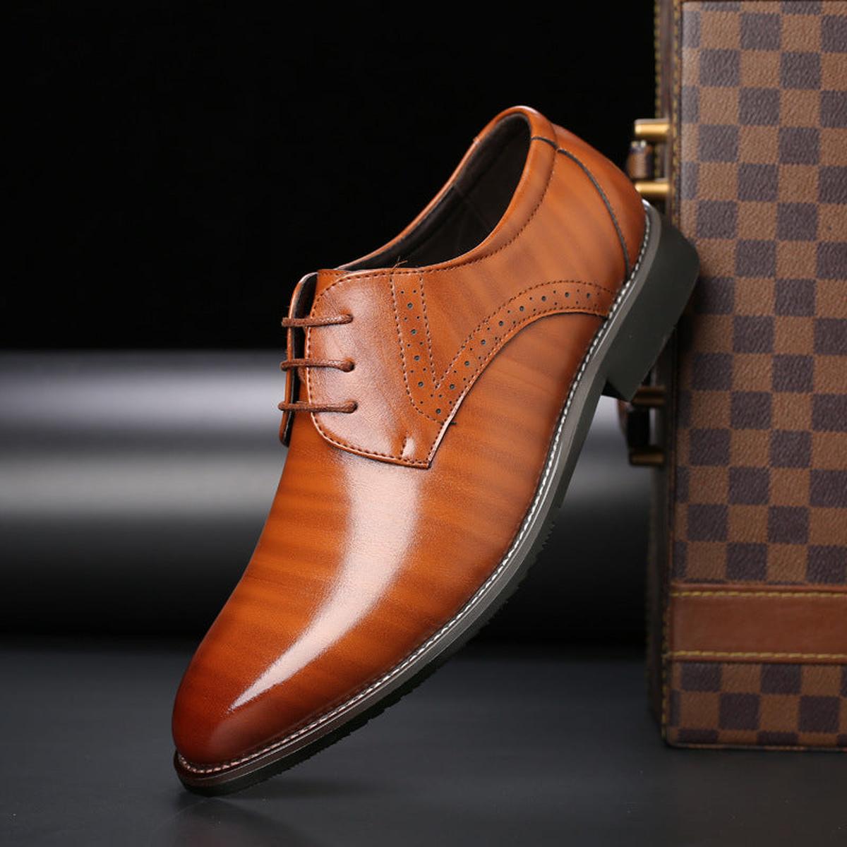 Derek | Scarpa da Uomo in Pelle Derby Brogue Stringata Punta 3