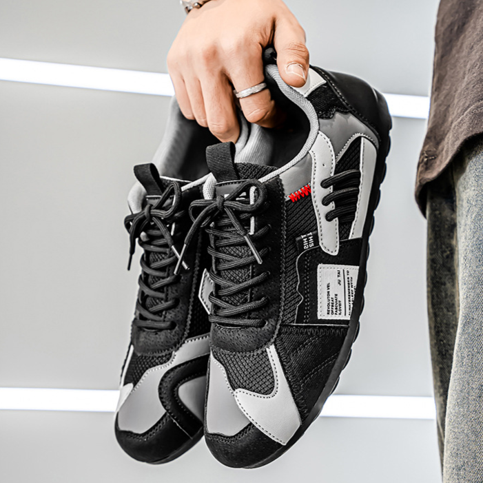 Sneaker Uomo con Mesh e Lacci
