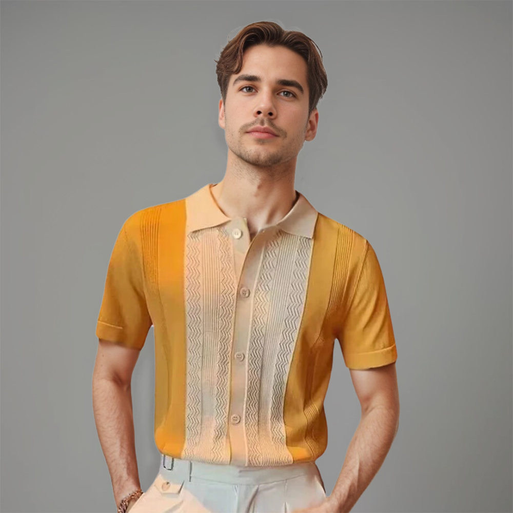 Camicia Uomo Manica Corta Classica Cotone