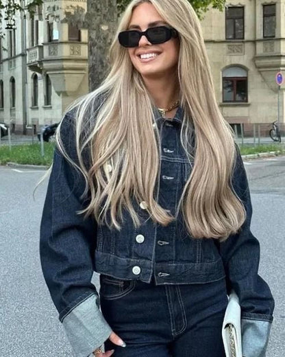 Diana | Donna Completo Denim Con Jeans Gamba Larga e Giacca 1