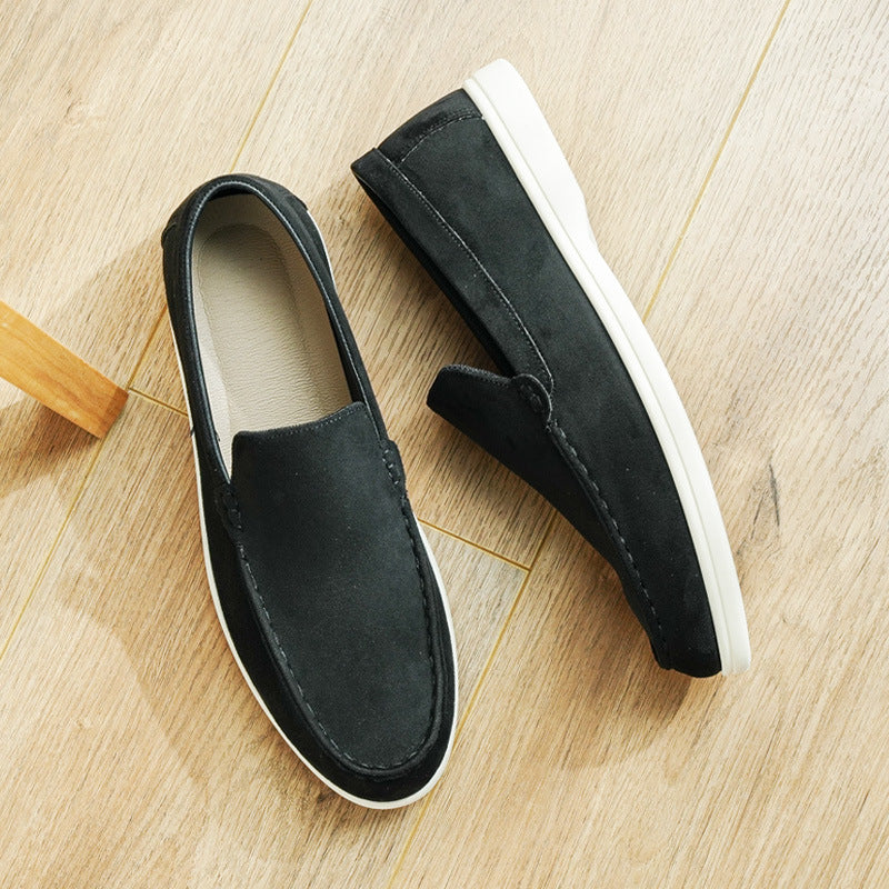 Scarpe Uomo Basse Pelle con Tomaia Aperta