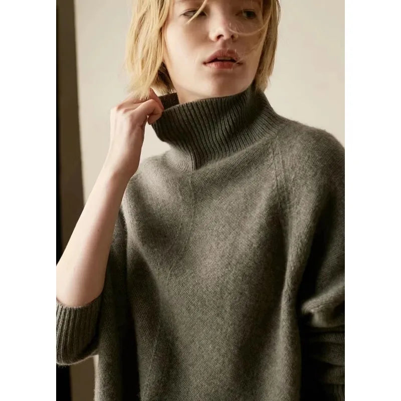 Dolcevita Oversize Caldo dal Design Moderno da Donna | Selina