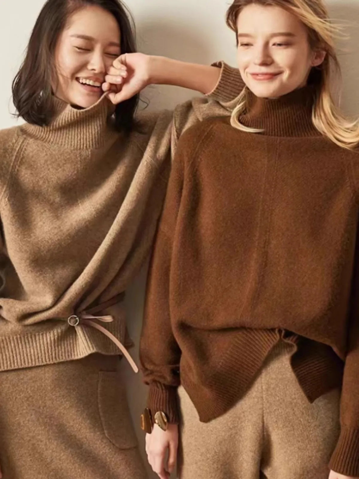 Dolcevita Oversize Caldo dal Design Moderno da Donna | Selina