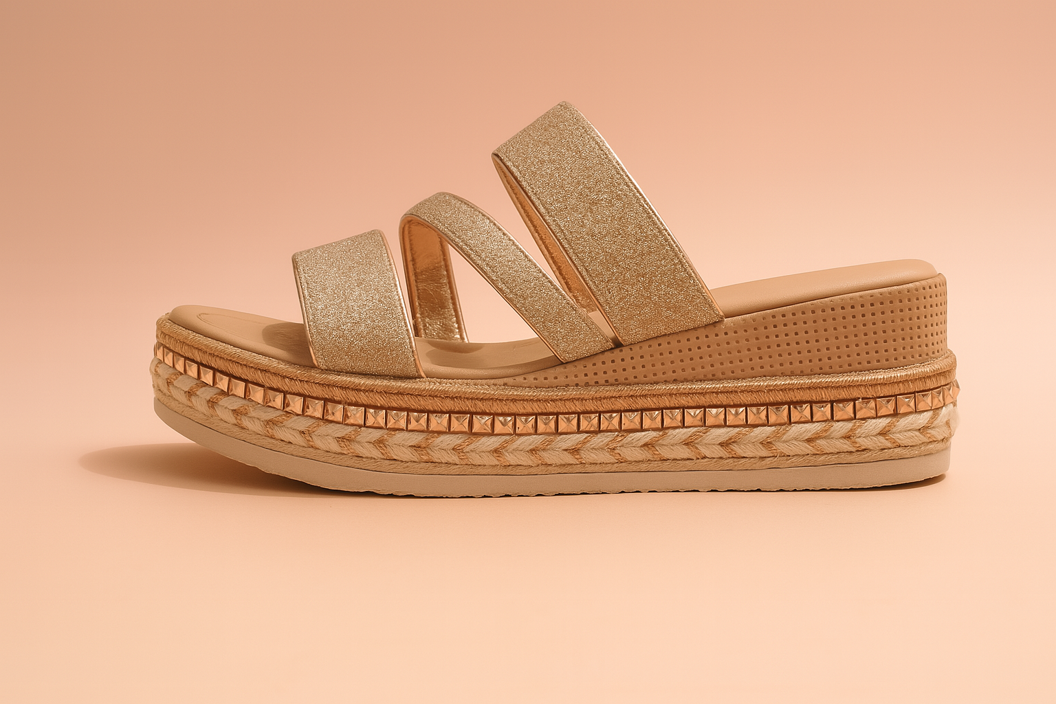Sandali Donna con Plateau Lucido Elegante - Vesarelli