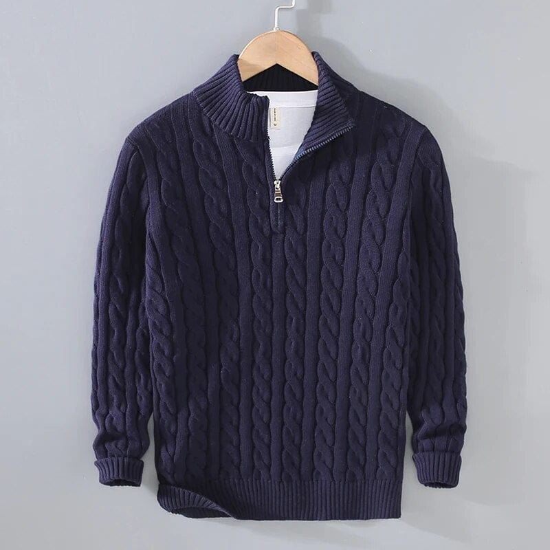 Maglione Uomo in Cotone Casual Moderno Primavera Autunno - Brentozzi