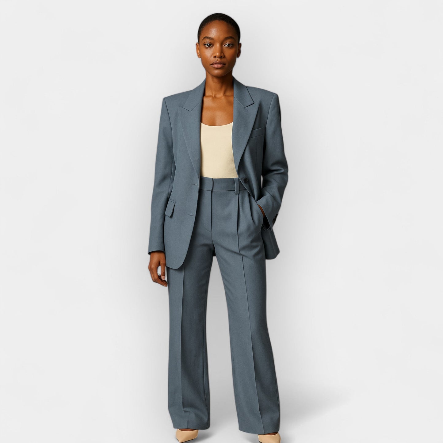 Pantaloni Donna Completo Moderno Taglio Slim