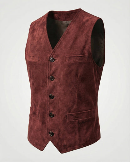 Gilet Uomo Stile Classico Vestibilità Regolare