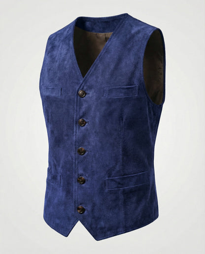 Gilet Uomo Stile Classico Vestibilità Regolare