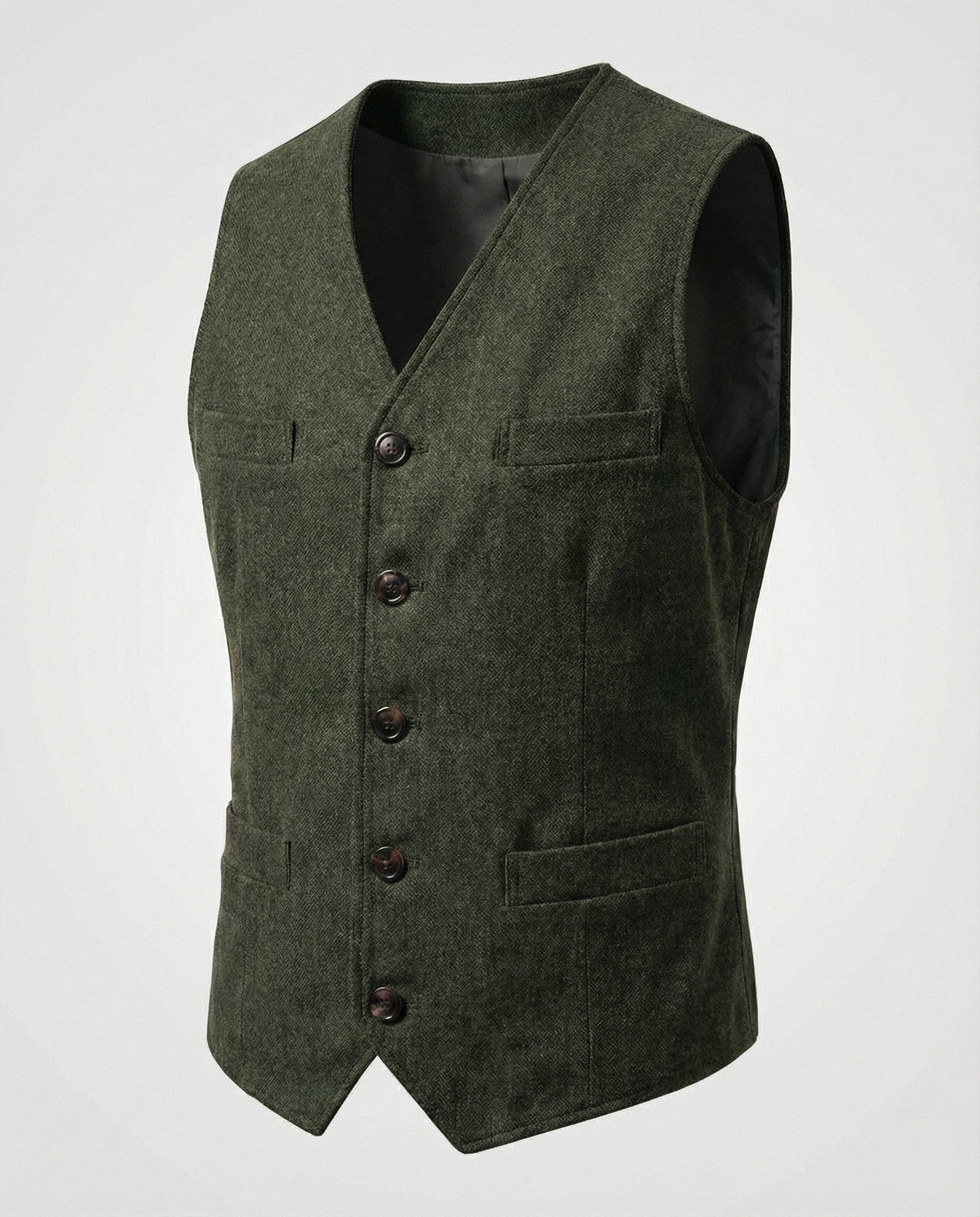 Gilet Uomo Stile Classico Vestibilità Regolare