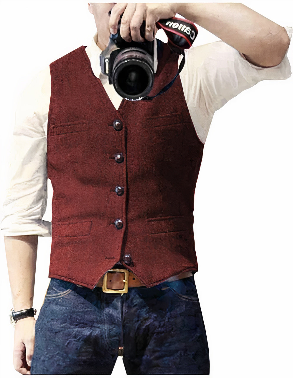 Gilet Uomo Design Corto Casual