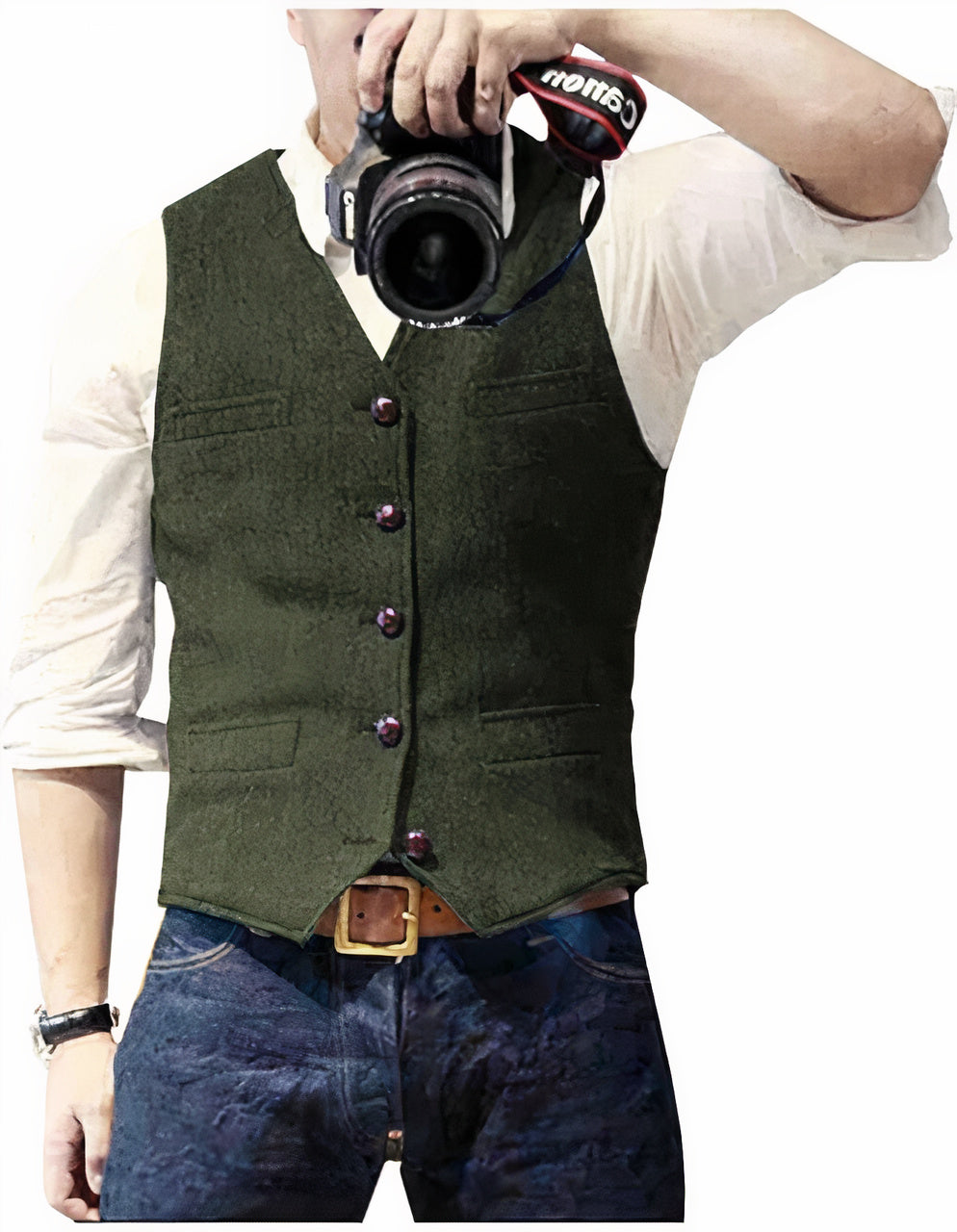 Gilet Uomo Design Corto Casual