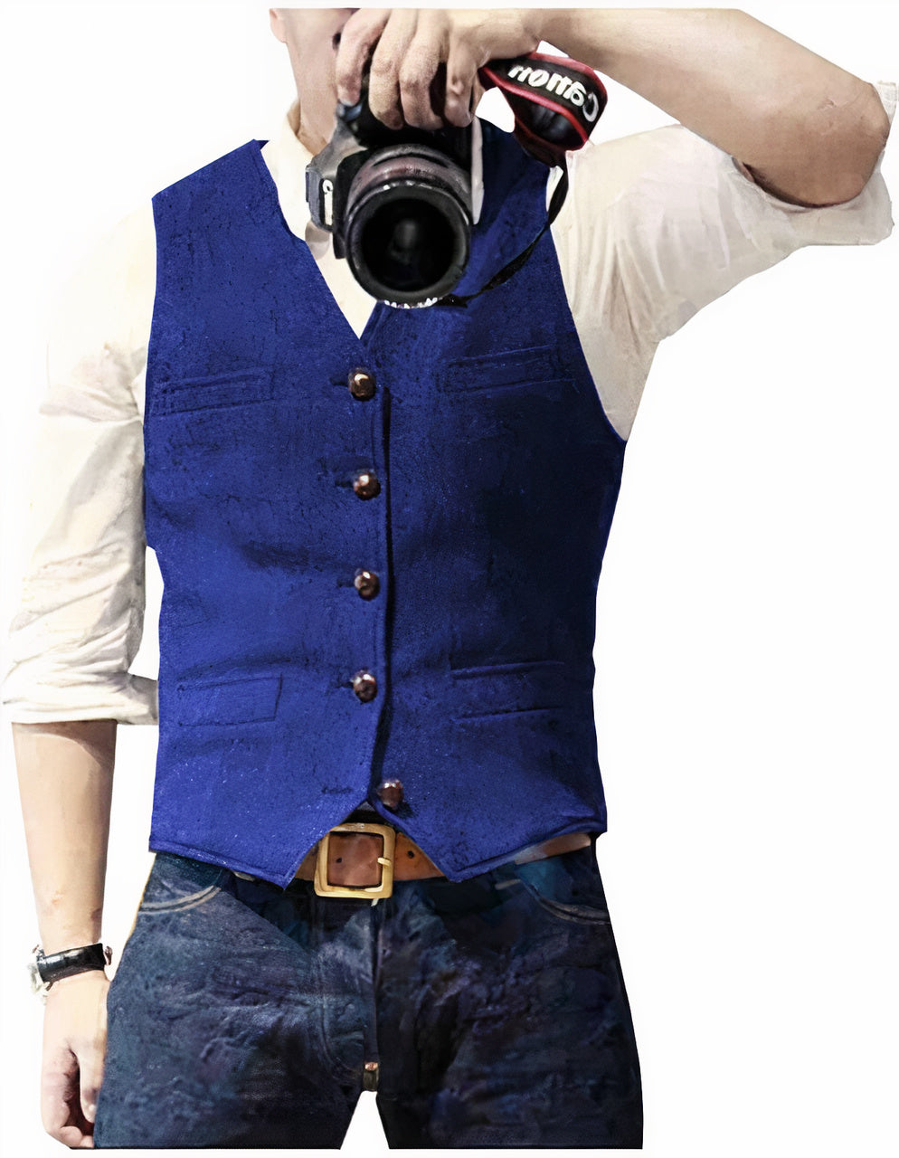 Gilet Uomo Design Corto Casual