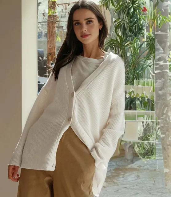 Cardigan Lungo Donna Elegante