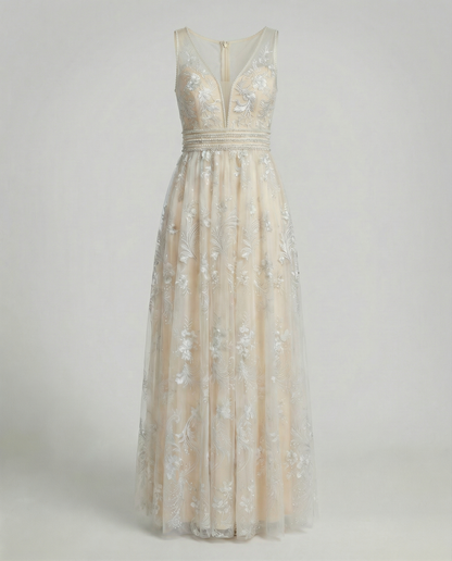 Abito Donna in Mesh Elegante Vestibilità Slim