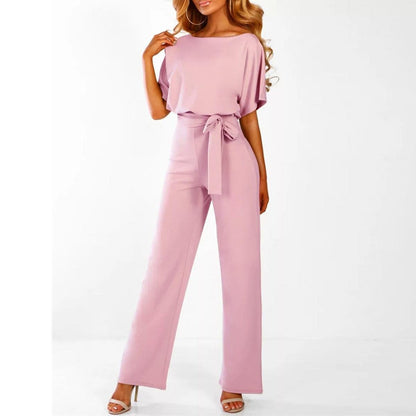 Tuta Donna Manica Corta con Cintura Slim