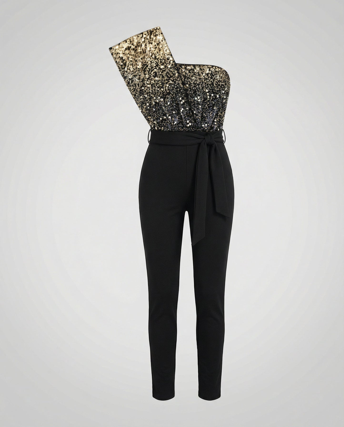 Tuta Donna Patchwork Paillettes Vestibilità Regular