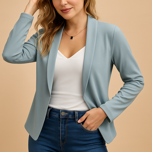 Blazer Donna Aperto Tessuto Leggero Taglio Moderno - Vesarelli