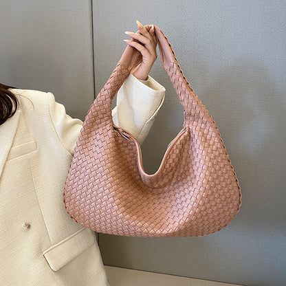 Elegante borsa a tracolla intrecciata da donna, materiale resistente 8