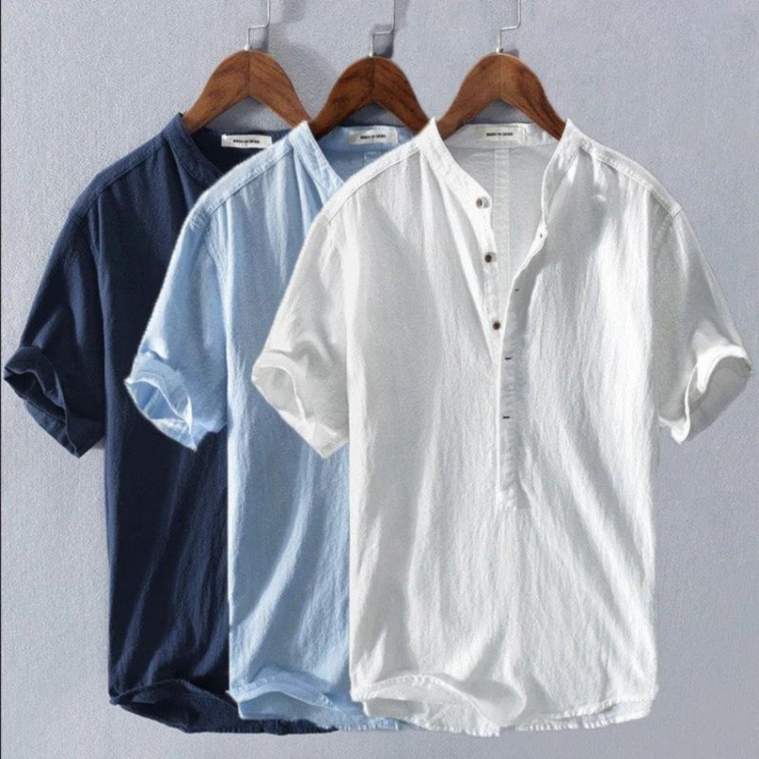 Camicia Uomo con Colletto alla Coreana Elegante