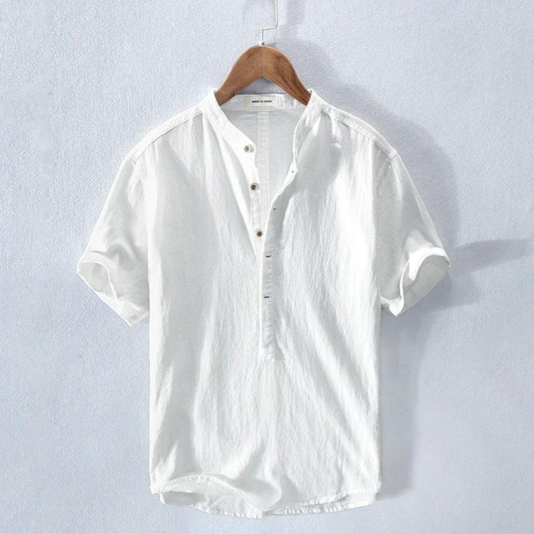 Camicia Uomo con Colletto alla Coreana Elegante - Brentozzi
