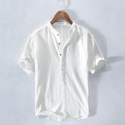 Camicia Uomo con Colletto alla Coreana Elegante - Brentozzi
