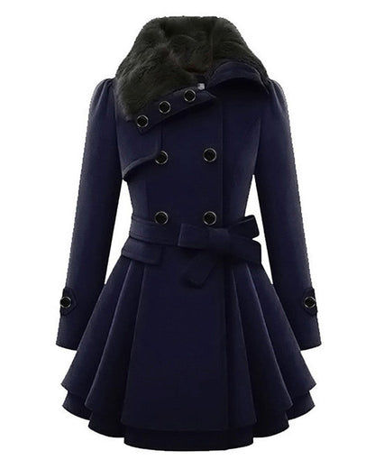 Trenchcoat Donna in Misto Lana Stile Elegante