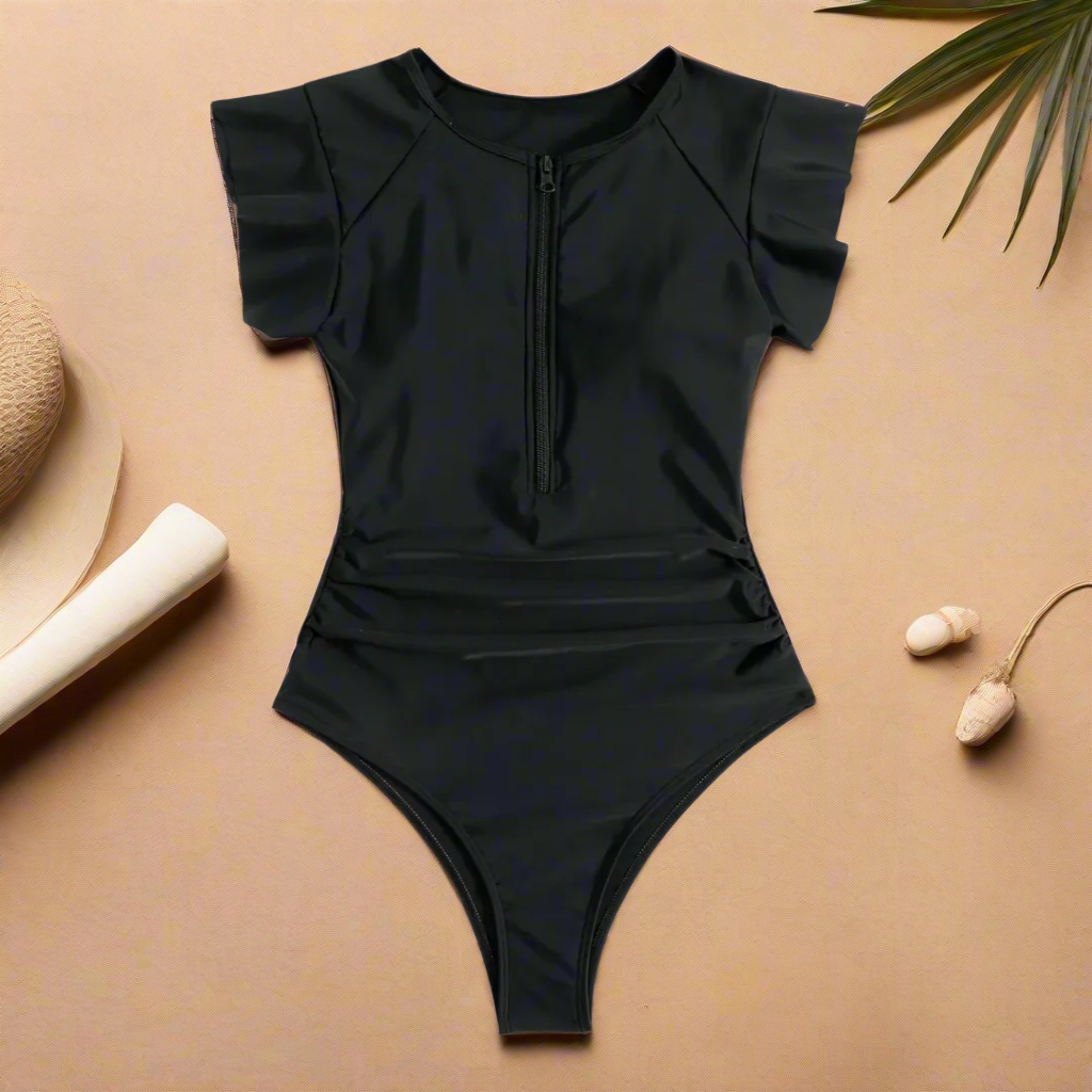 Costume da bagno Donna con stampa foglie classico - Vesarelli