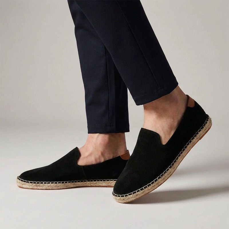 Elton | Uomo Mocassini Espadrillas Scamosciate Slip-On Suola Corda 2