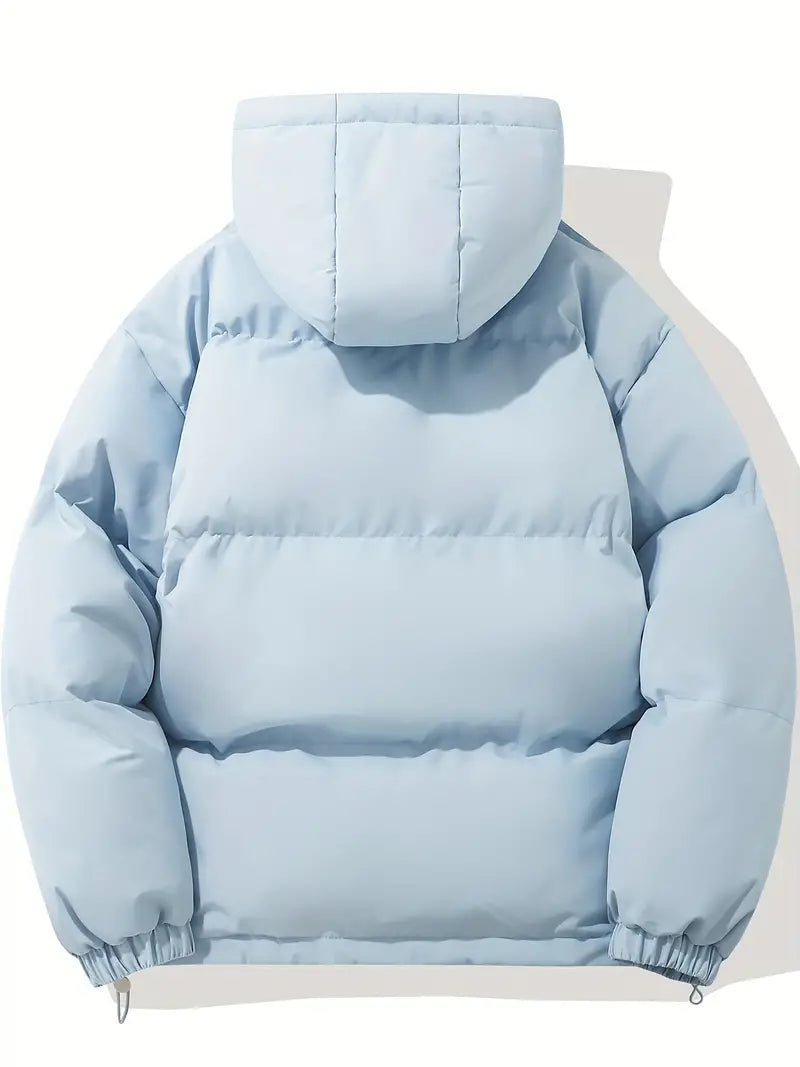 Giacca Invernale Imbottita Unisex con Cappuccio Calda Stile