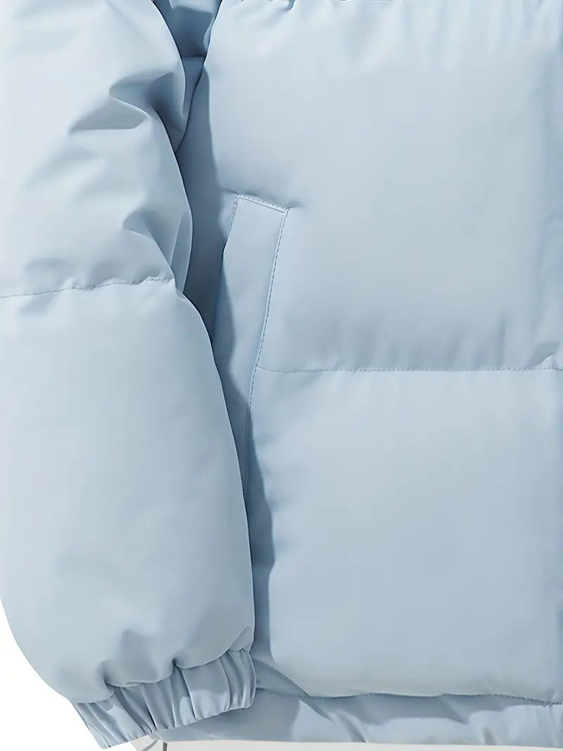 Giacca Invernale Imbottita Unisex con Cappuccio Calda Stile