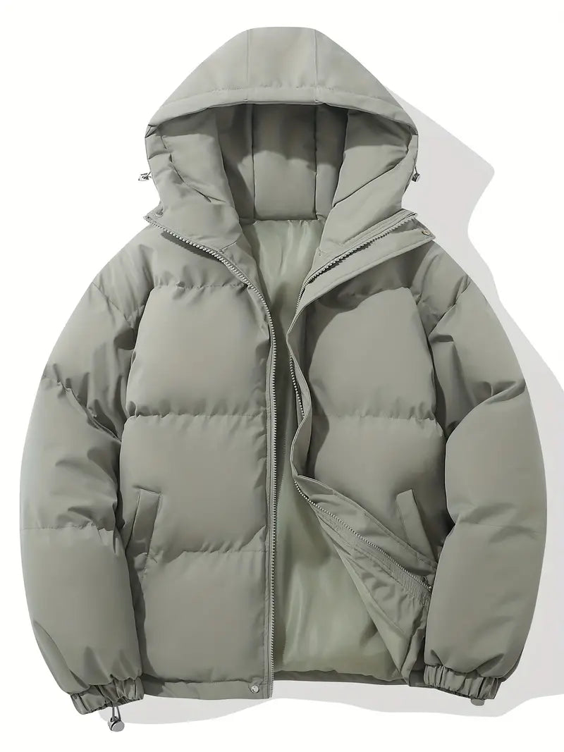 Giacca Invernale Imbottita Unisex con Cappuccio Calda Stile