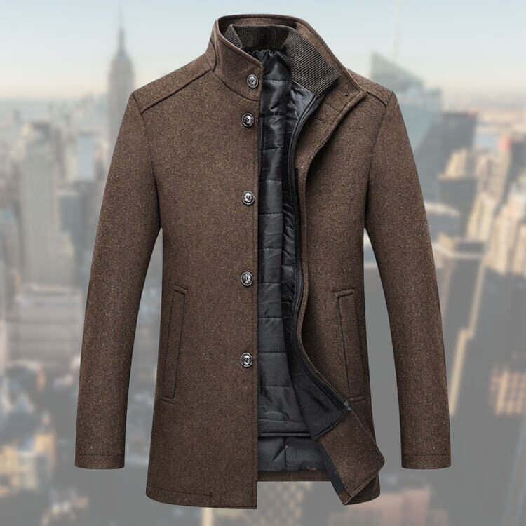 Giacca Invernale Uomo in Misto Lana Calda Elegante - Brentozzi