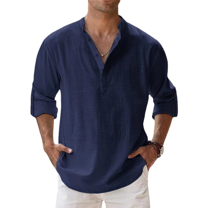 Camicia Uomo Primavera Estate Manica Lunga Classica