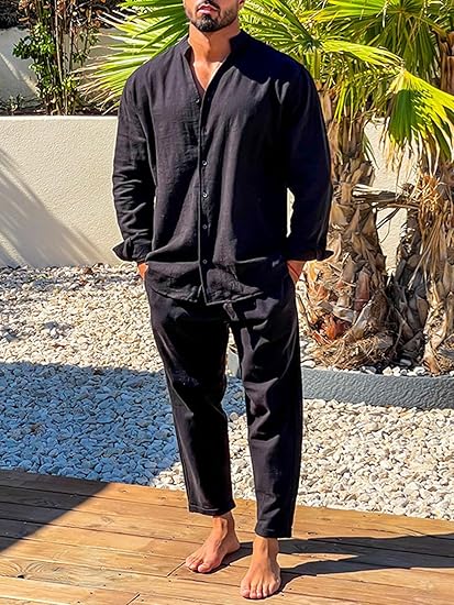 Completo Estivo Uomo Camicia e Pantaloni