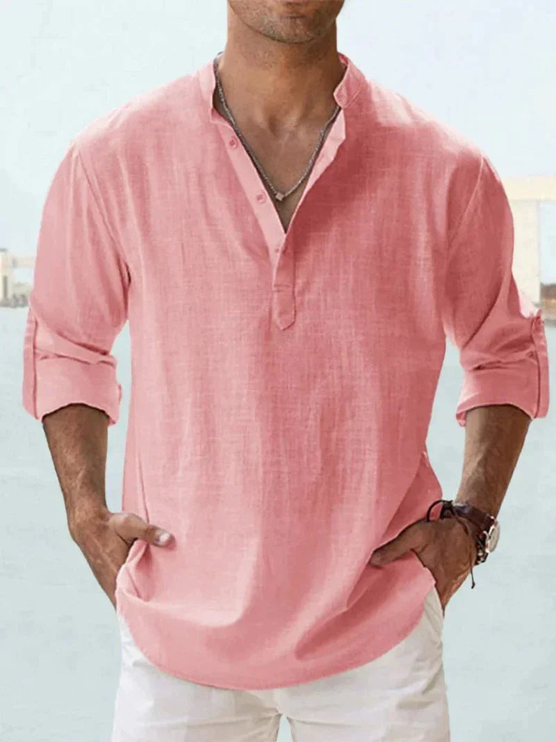 Camicia Uomo Traspirante Manica Lunga Estiva