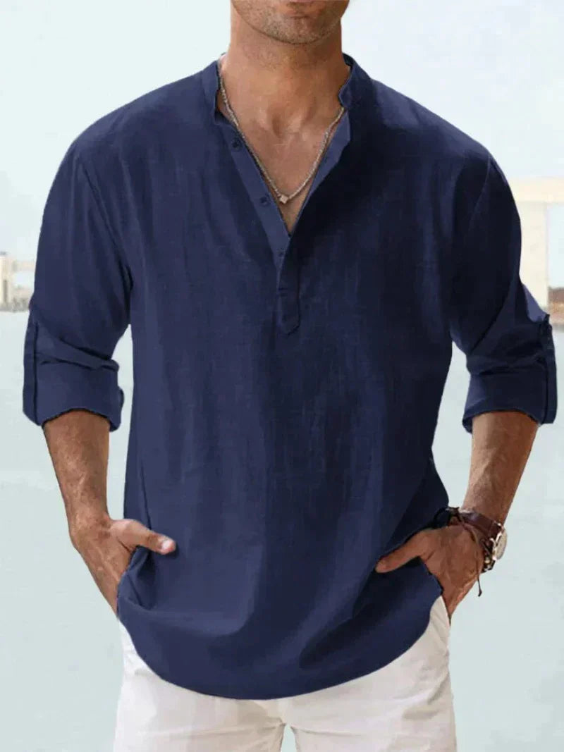 Camicia Uomo Traspirante Manica Lunga Estiva